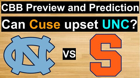 UNC vs Syracuse Basketball Prediction/Can Syracuse upset UNC? #cbb