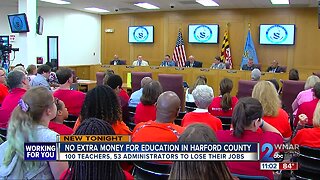 Harford County Council approves budget to cut 100 teacher positions