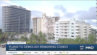 Officials may demolish remaining condo at Surfside