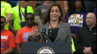 Kamala Harris Tells A Joke, Forgets To Stop Laughing