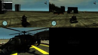 GTA IV Split Screen - Stunts with Bikes on a Stunt Park [Gameplay]