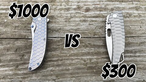 CAN IT MEASURE UP? $300 KNIFE VS $1000 KNIFE...
