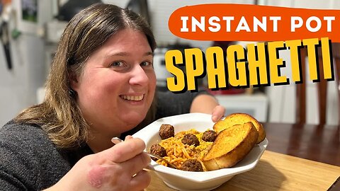 EASY Instant Pot Spaghetti | One Pot Spaghetti and Walk Away!