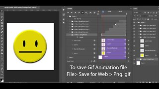 Create Gif animation I Smiley I Adobe Photoshop