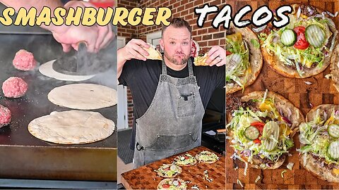 Smashburger Tacos on the Blackstone Griddle