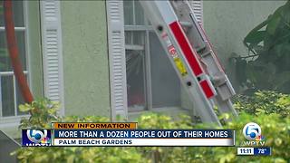 More than a dozen people displaced after fire in Palm Beach Gardens