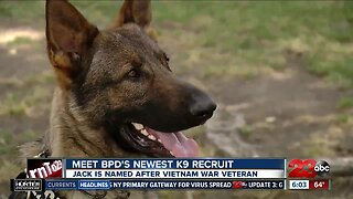 BPD introduces it's newest K9, named after a war hero