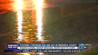 Thunderstorms cause flash flooding in Maryland