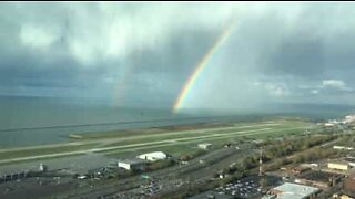 Beautiful rainbow dominates Ohio sky