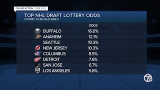 Red Wings have sixth-best odds in 2021 NHL Draft Lottery