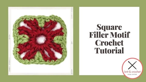 Left Hand Motif of the Month March 2015: Square Filler Motif Crochet Tutorial