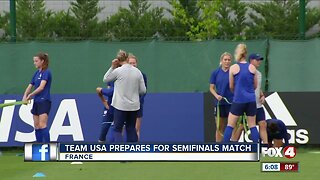 USA women's soccer team heads to semifinals match