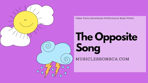 Piano Adventures Performance Book Primer - The Opposite Song