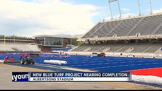 Albertsons Stadium getting new turf this week