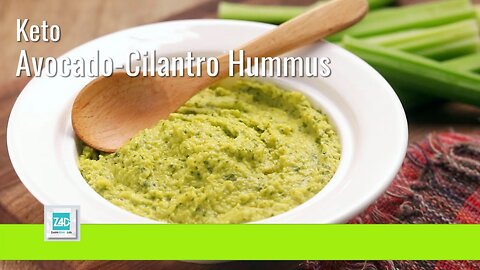 Keto Avocado-Cilantro Hummus Easy Recipe