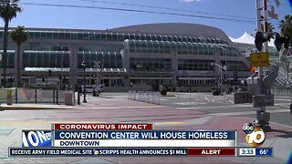 Convention Center will house homeless