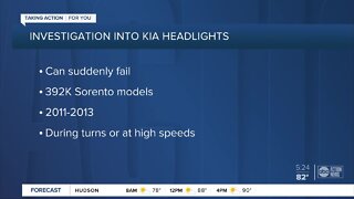 US investigates headlight failures in about 392,000 Kia SUVs