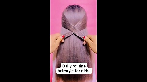 Daily routine hairstyle for girls