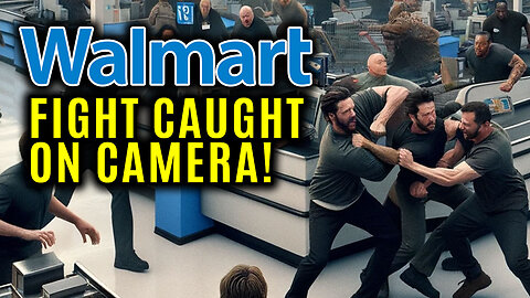 Walmart Customer KNOCK OUT - CCTV Fight Caught on Camera