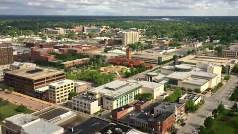 View of Springfield, Illinois from the 29th floor of the Wyndham Springfield City Centre hotel