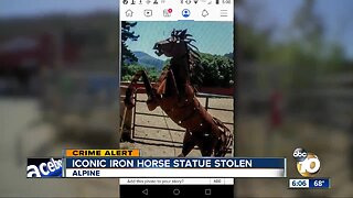 300 pound horse statue stolen from El Cajon store