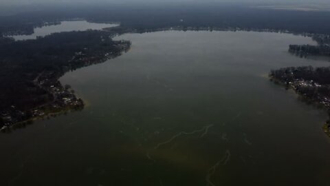 A Foggy, Icy Lake