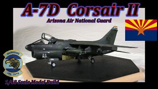 Building the Hasegawa 1/48 Scale A-7 D/E Corsair II -- “The Crash of AZANG #75-0391” plus Site Visit