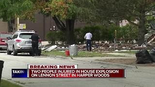 Two critically injured after house explosion in Harper Woods