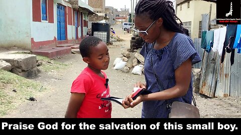 Thank God for the salvation of this small boy.