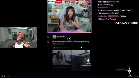 Kai Cenat Reacts To Pokimane ROASTS Corinna Kopf Over Twitch Gambling Ban 😳🫣