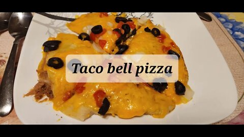 Taco bell pizza #pizza