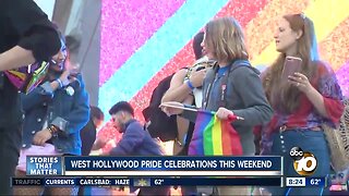 West Hollywood pride celebration this weekend