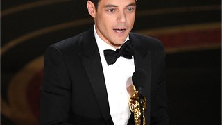 Rami Malek Falls Off Stage After Receiving Oscar, Treated By Paramedics