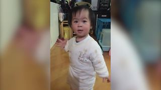 "Adorable Baby Girl Wants To Get In The Kitchen"