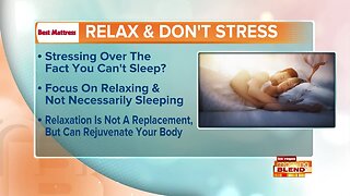 Sleep Tip Of The Day: Relax And Don't Stress!