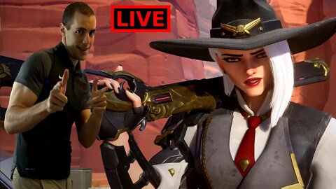 🔴 LIVE - Overwatch 2 Road to Masters Rank? - Ashe + Cassidy McCree Hitscan Main - OW2 Gameplay