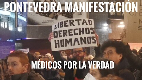 Pontevedra Manifestación Médicos por la Verdad