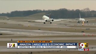 Amazon cargo hub's economic impact