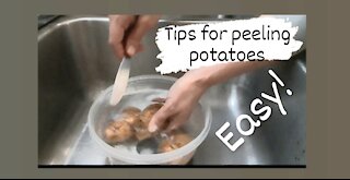 HOW TO PEEL A POTATO EASY