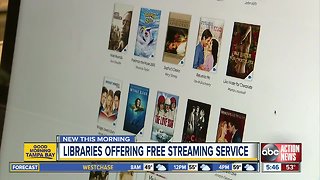 Public libraries offering free streaming service