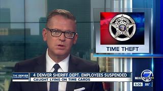 4 Denver Sheriff deputies suspended after time card fraud