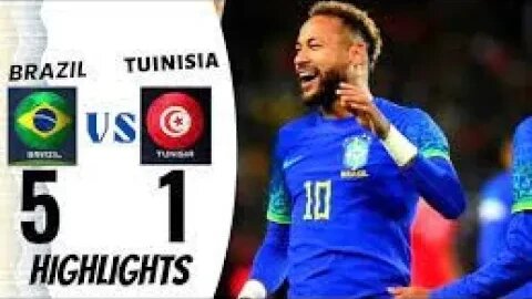 Brazil 5-1 Tunisia Extended Highlights and Goals - 28/9/2022