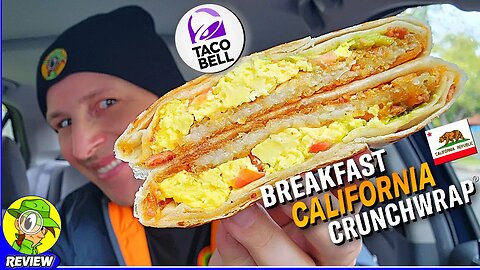Taco Bell® BREAKFAST CALIFORNIA CRUNCHWRAP® Review 🌮🔔🍳🐻🛑 Guac Rocks?! 🤔 Peep THIS Out! 🕵️‍♂️