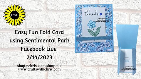 Easy Fun Fold Card using Sentimental Park