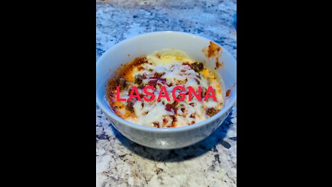 Microwave Lasagna In A Bowl ( no pasta) |Keto