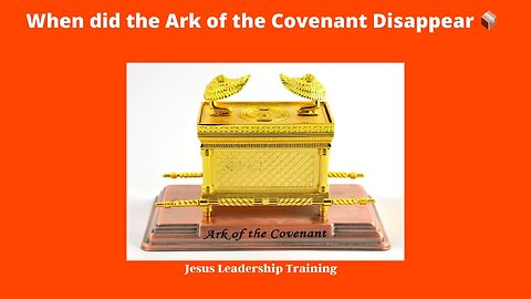 When did the Ark of the Covenant Disappear 📦