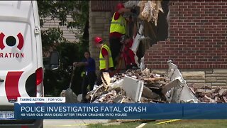 Sterling Heights man dies after truck slams into house on 19 Mile Road