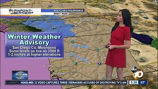 10News Pinpoint Weather for Sat. Jan. 20, 2018