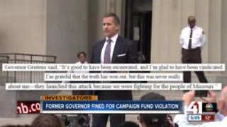 Eric Greitens fined by Missouri Ethics Commission for campaign finance violations