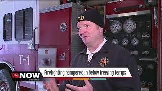 Firefighters see uptick in fires amid difficult and freezing conditions